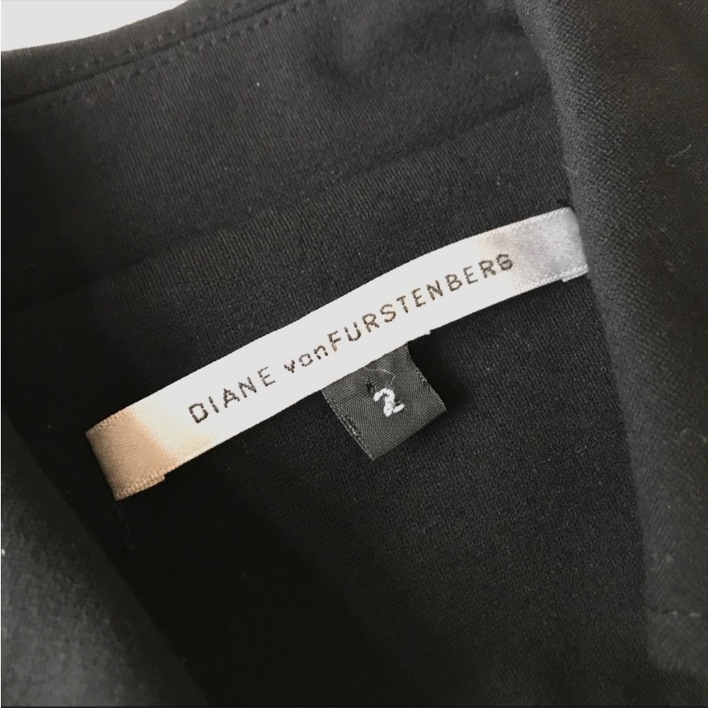 DIANE VON FURSTENBERG DVF Black Wrap Dress - Picture 3 of 7